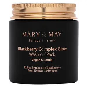 Mary & May Blackberry Complex Glow, Wash Off Pack, 4.4 oz (125 g)