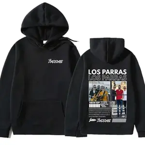 Rapper Los Parras Tour Harajuku High Quality Graphic Hoodies Mens Pullovers Unisex Y2k Clothes Aesthetic Sweatshirts Streetwear, Oversize Shirt, y2k styles, Gift for fan, Vintage Outfit W8I