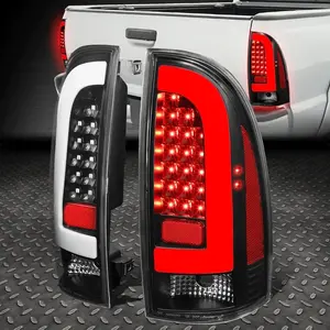 [3D LED TUBE BAR] FOR 05-15 TOYOTA TACOMA TAIL BRAKE LIGHT PARKING LAMPS BLACK