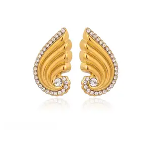 Swirl Wing Earrings Waterproof