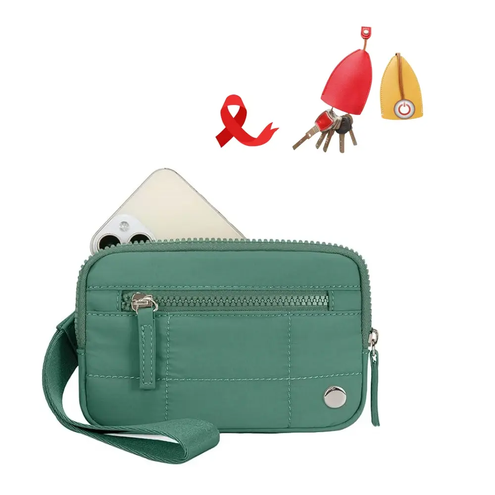 Green Wallets+2 Key Cover