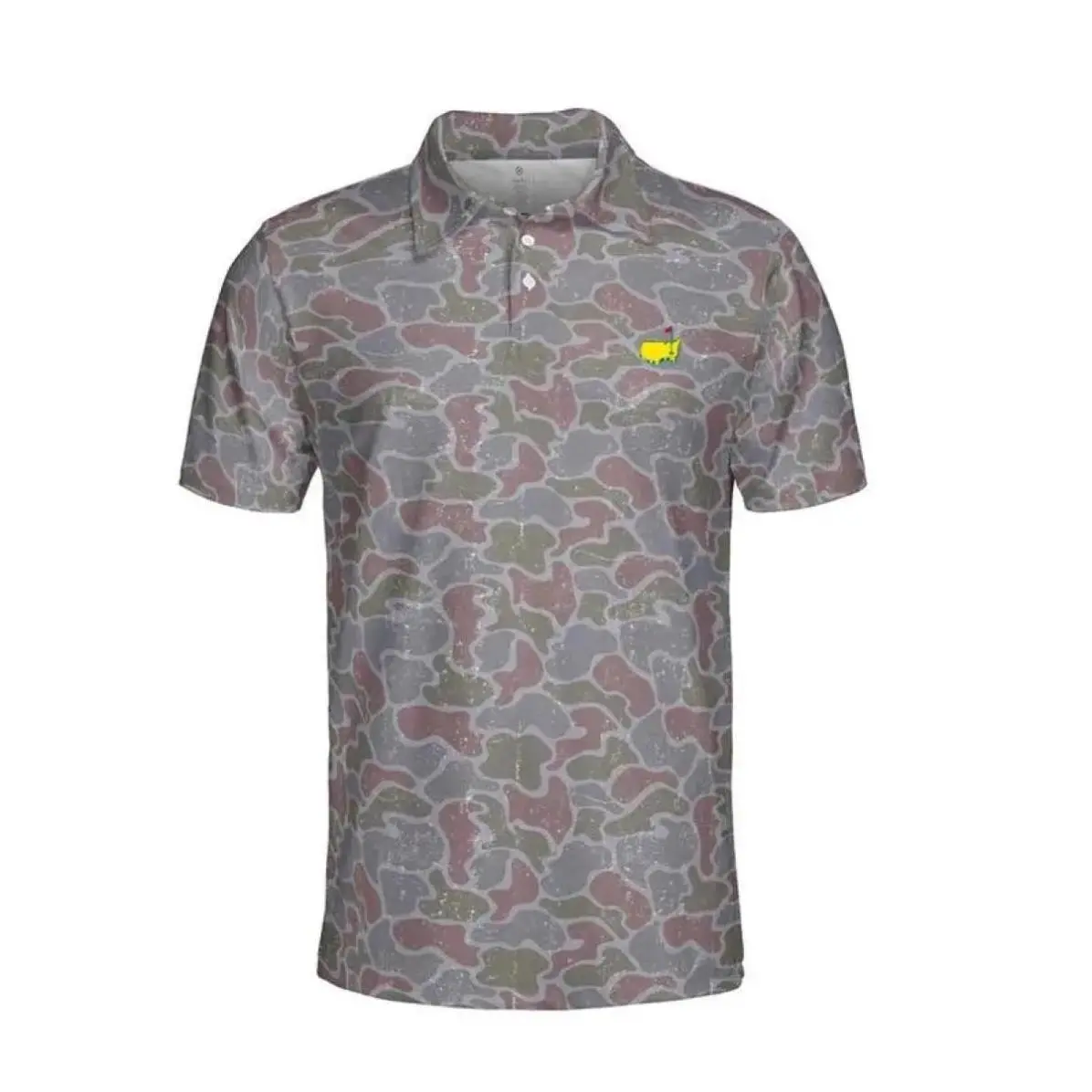 Driftwood Camo Golf Polo – Men’s Golf & Fishing Short Sleeve Shirt