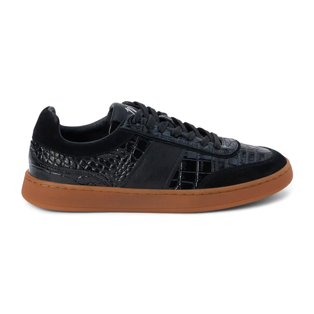 Matisse Womens Quincy Croc Lace Up Sneakers Shoes Casual - Black