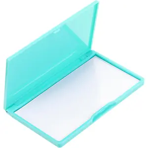 Piriuuo Magnetic Needle Case, Sewing Needle Holder Rectangle Magnetic Needles Holder Portable Sewing Needles Box Sewings Supplies for Pin Holders Organizer (Light Green)