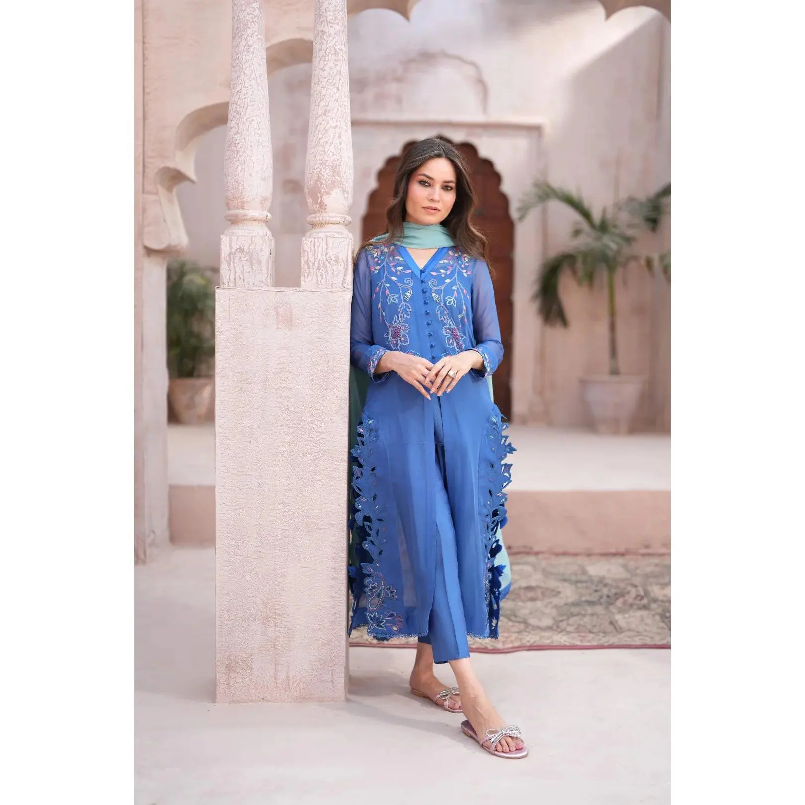 Annie Z - 03072601 Three Piece Khaddi Cotton