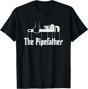 100% cotton THE PIPEFATHER - funny plumber t-shirt