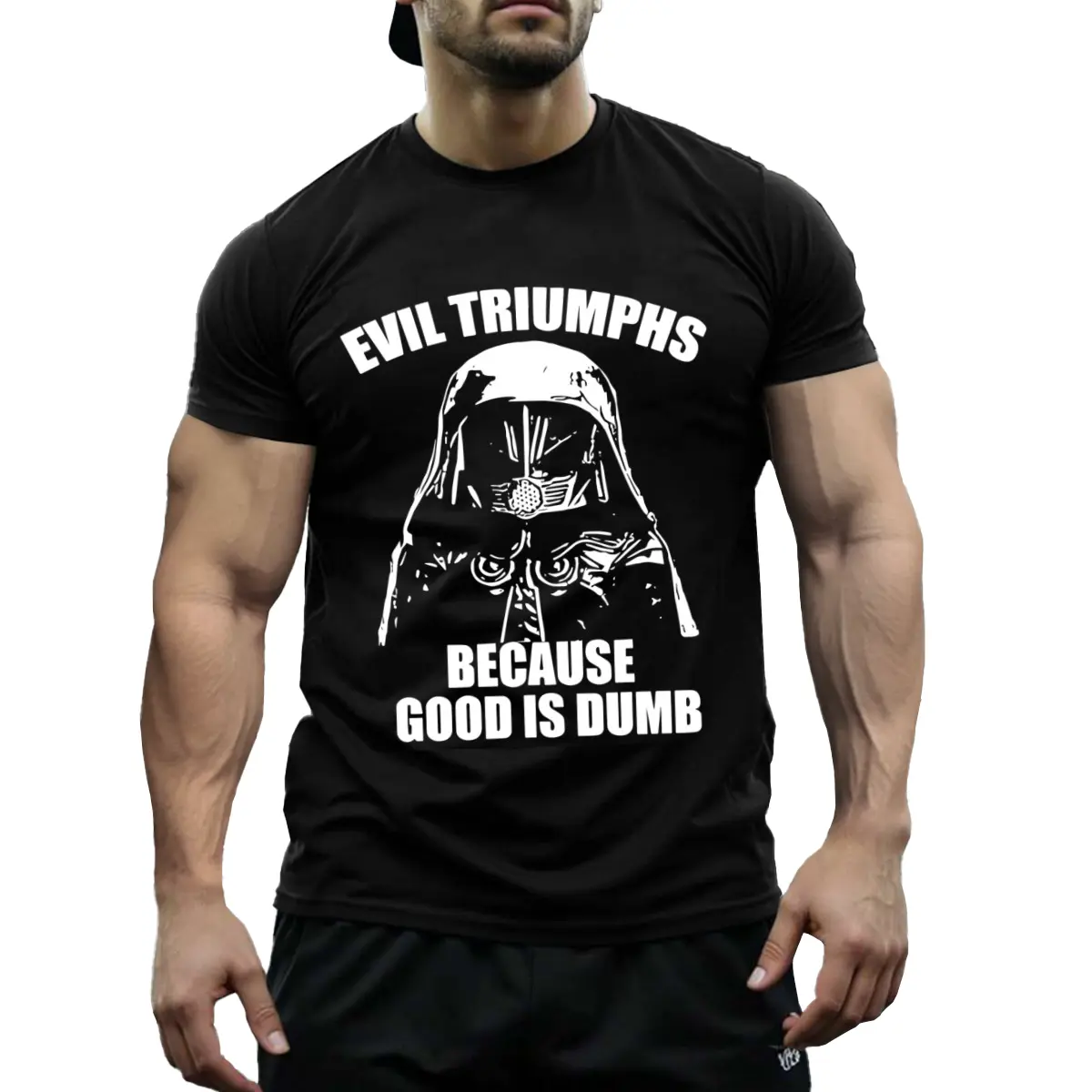 spuSpaceballs Lord Helmet T-Shirt- Iconic Spaceballs Character Apparel Men'S Gifts Comfortable Cotton Crew Neck Short Sleeve Graphic Print T-Shirt 180g