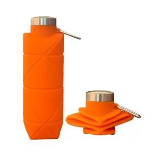 700ml Collapsible Travel Water Bottle |   Portable Foldable Sports Bottle |   Leak-Proof & Drop-Resistant Hydration for Hiking, Gym & Outdoor Adventures