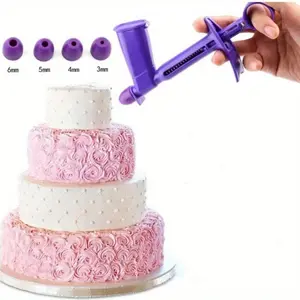 1pc Purple Plastic Pearl Applicator Convenient And Fast Edible Pearls Fondant Cake Decorating Tool For Sugar Balls Craft