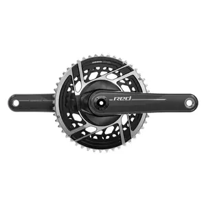SRAM RED Crankset - 165mm 2x 12-Speed 46/33t 8-Bolt Direct Mount DUB Spindle Interface Natural Carbon E1
