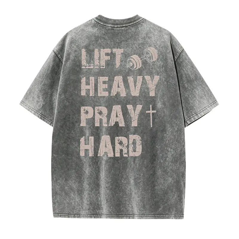 Lift Heavy Pray Hard Shirt, Motivational Fitness Tee, Workout Gym Shirt, Christian Gym Shirt
