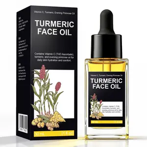 Turmeric Face Oil, Brightening Glow Serum with Vitamin C & Evening Primrose Oil for Dark Spots & Hydrated Radiant Skin fathersdaygift