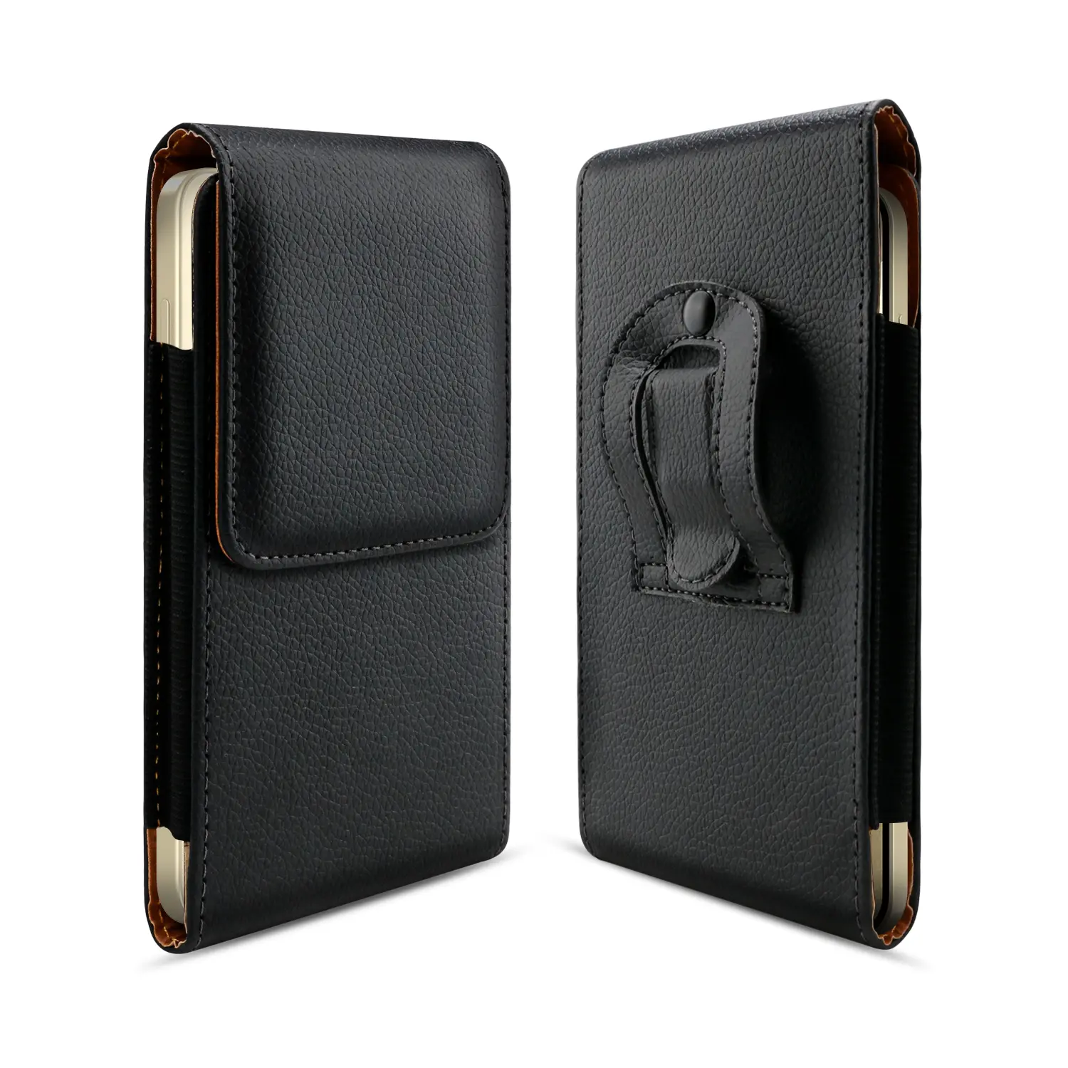 Universal PU Leather Phone Holster with Belt Clip Loop, PU Leather Belt Case, Cell Phone Case for 5.5-6.9inch