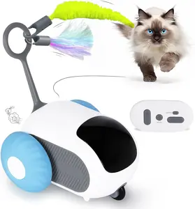 Four angels-Remote Control Smart Electric Cat Toy,Interactive Cat Toys for Indoor Cats,Gravity Automatic Mobile Car Toy,Cat Mouse Toys,Moving Cat Toy, USB Rechargeable cat  accessories automatic  cat  toy cat  toys  indoor  cats-MPPC