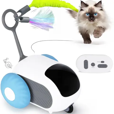 Four angels-Remote Control Smart Electric Cat Toy,Interactive Cat Toys for Indoor Cats,Gravity Automatic Mobile Car Toy,Cat Mouse Toys,Moving Cat Toy, USB Rechargeable cat  accessories automatic  cat  toy cat  toys  indoor  cats-MPPC2