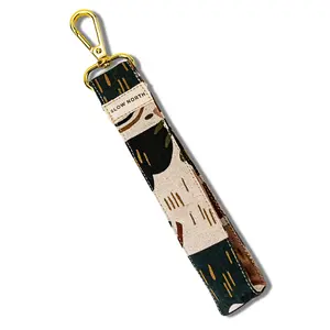 Rainbow Hill Wristlet Keychain - Colorful and Convenient Accessory