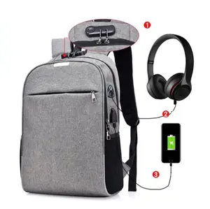 17" Smart Backpack Gray
