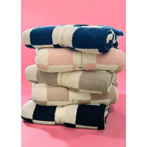 Checkered Luxe Throw Blanket