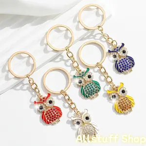 [Stylish Owl Keychain] A Stylish New Creative Keychain Accessory Featuring a Cute Owl, Perfect for Decorating Women'S Car Keys And Bags