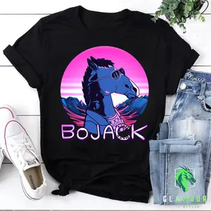 Retrowave Cool Bojack Horseman Shirt, Vintage Bojack Horseman Unisex Shirt, Bojack Fan Merch