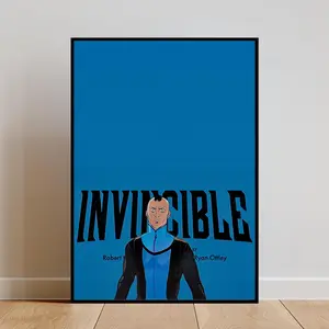 Invincible Art Print Unframed Poster Canvas A Must-Have for Fans, Perfect for Bedrooms, Game Rooms, and Office Spaces