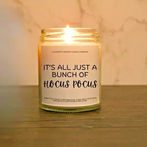 Hocus Pocus Candle – Witchy Halloween Decor, Spooky Season Gift, Fall Vibes