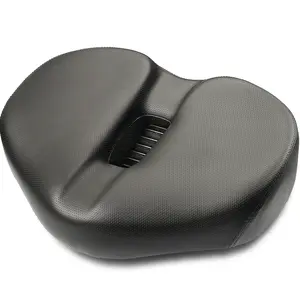 Noseless Bike Seat for Men Women Comfort - Noseless Bicycle seat Suitable for City, Electric Bikes, Wide Bike Saddle Cushion Leisure Riding Ergonomic Design