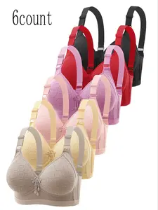 Women's Wireless Push-Up Lightweight Bra Set, Lingerie, Casual, Fit, Comfortable No Underwire Design, Adjustable Straps, Perfect for Daily Wear, Multi-Pack