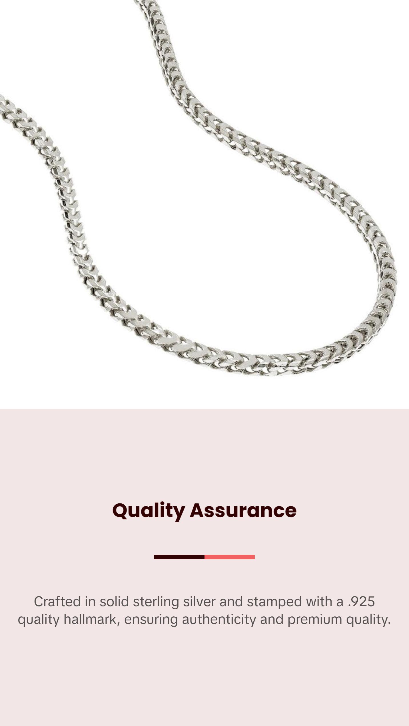 4mm Silver Franco Chain