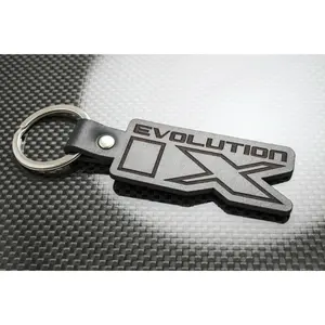 Leather Keychain for  Lancer Evo IX
