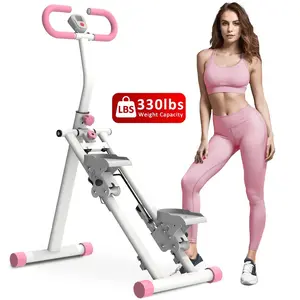 330lbs Vertical Equipment With Handlebar - Stable Structure Adjustable Handlebar Pink