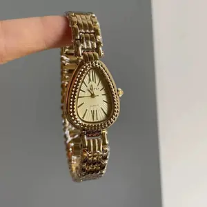 Women's Snake Chain Quartz Watch, Elegant Fashion Watch, High-End Cold Style, Suitable for Daily Wear and Special Occasions, Perfect Gift for Women