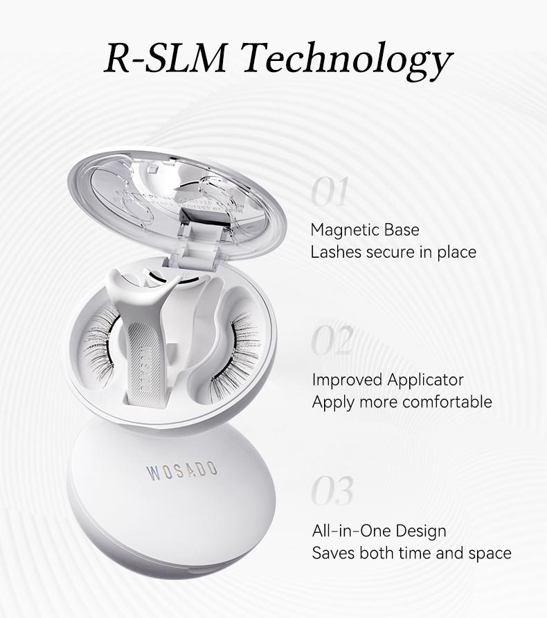 Wosado Soft Magnetic Eyelashes All-in-One Box, Destination Collection, Reusable, Glue-Free, Waterproof, Lightweight, Natural Style, Makeup Cosmetic Wosado Soft Magnetic Eyelashes All-in-One Box, Destination Collection, Reusable, Glue-Free, Waterproof, Lightweight, Natural Style, Makeup Cosmetic