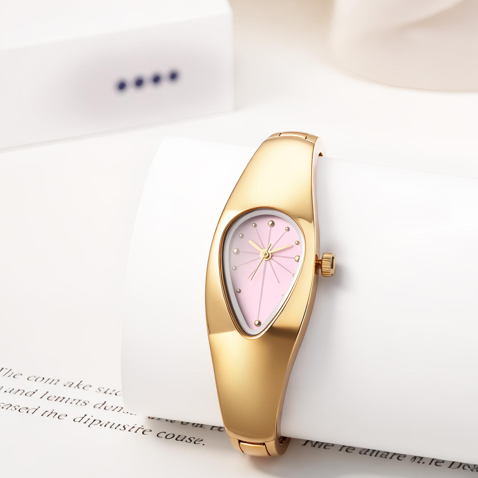 OIDEA Women's Teardrop Oval Bracelet Watch - Dot Dial, Stainless Steel Removable Band, Classical & Dressy Quartz Watch, Casual Business Fashion Gift for Ladies, Analog Quartz Watches, Classical Quartz Watches
