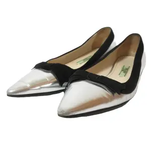 Pre-owned PRADA Others Small Leather Goods Leather Suede Flat Shoes