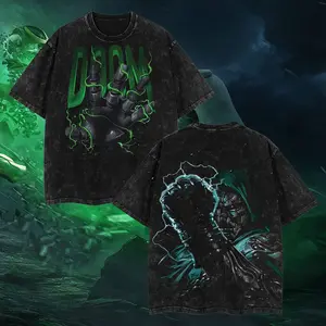 [BoldThreads] The Iron God Dr.Doom "The Masked Tyrant" Ver 04 MCU Edition Double Printed Oversize Lightweight Acid Washed Tee TV Series Graphic Design Top Cotton Streetwear Comic Superheroes T-Shirt Clothes Menswear Womenswear.