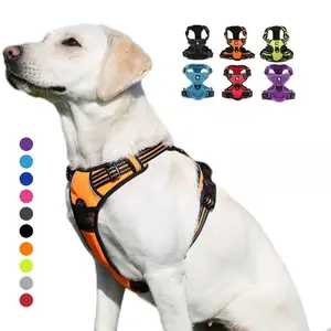 Dog Harness Large Durable Reflective Pet Harness Dog Running Safety Lift Pulling Walking Harness For Dog Travel christmas dog