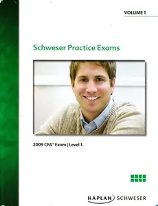 USED-Schweser Practice Exams - 2009 CFA Exam Level 1 Volume 1 by Kaplan Schweser (Paperback)