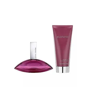 Calvin Klein Euphoria for Women 2-Piece Gift Set 1.7 Oz Eau de Parfum & 3.4 Oz Body Lotion Luxurious Floral Fragrance