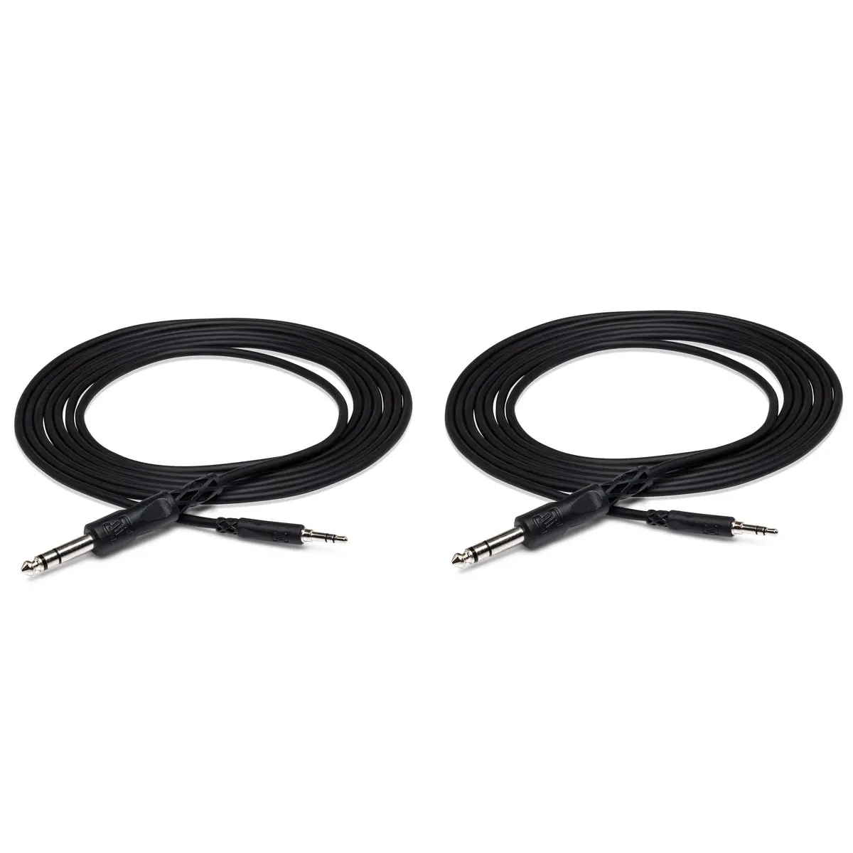 Hosa Technology 2x Stereo Mini Male to Stereo 1/4" Plug Cable - 10ft, Durable Audio Connection Cable, Speaker, Accessories