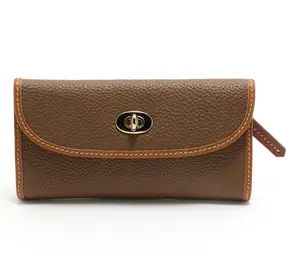 Dooney & Bourke Pebble Leather Continental Turnlock Wallet