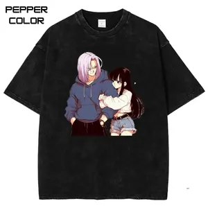 Trunks and Mai Couple Graphic T-shirt, DBZ Anime Shirt, Vintage Anime Streetwear Tee, Manga Japanese shirt, Unisex Menswear Womenswear Top, Trending, All Size, Gift for Anime Lovers