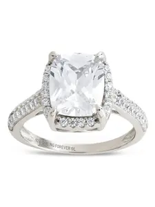 Sterling Silver Jessa CZ Radiant Ring Sterling Silver Jessa CZ Radiant Ring