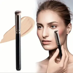 Professional Makeup Brush, Soft Bristles Cosmetic Brush for Liquid Foundation & Cream, Makeup Tools for Daily Use