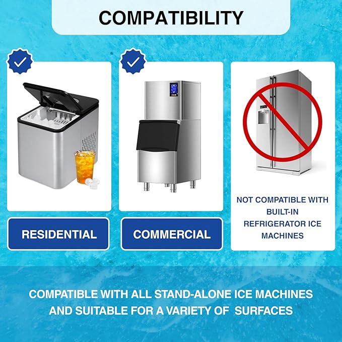 Newly packaged AGICEA 12-piece ice maker cleaner descaling agent, upgraded formula, suitable for household ice maker cleaner, ice machine cleaner