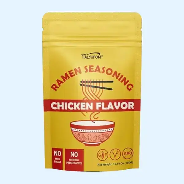 Instant ramen flavor, made healthier! Try TALCUFON Gluten-Free & Vegan Mild Chicken Ramen Powder for lower sodium, guilt-free comfort bowls.