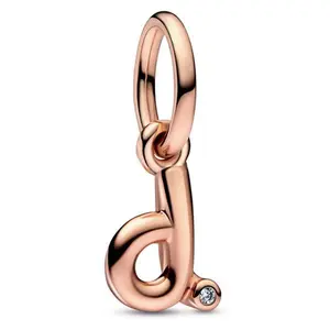 Pandora Letter D Script Alphabet Dangle Charm 782534C01