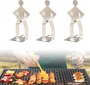 Funny Hot Dog Grill, Stainless Steel BBQ Skewer Set & Sausage Roaster | Outdoor Cooking Tool for Camping, Picnics & Parties | Reusable Portable BBQ Accessories(1pcs/3pcs)