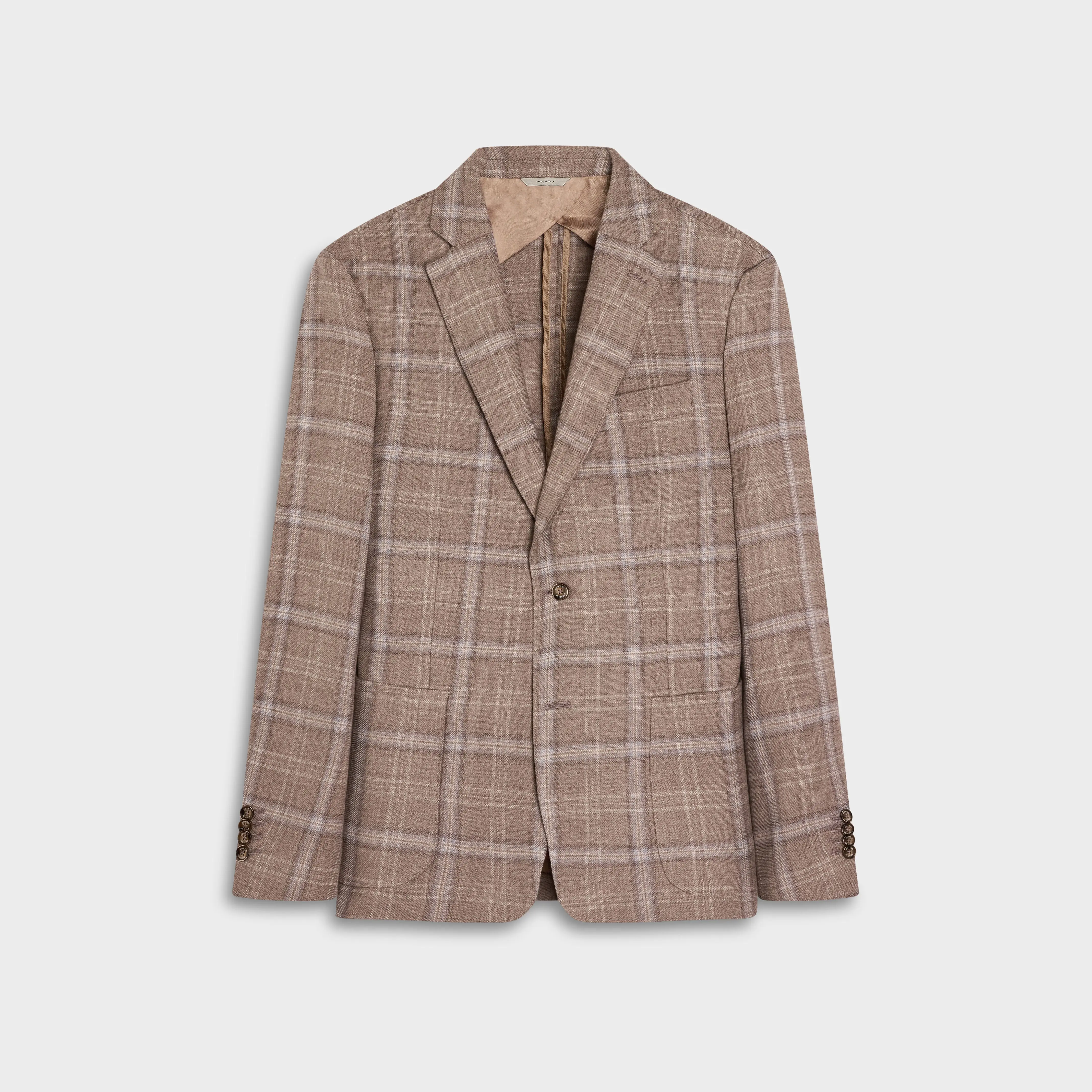 Plaid Wool Blazer