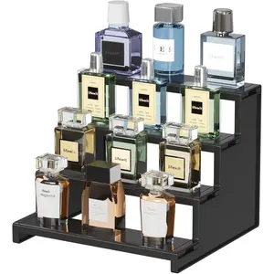 Lifewit 4 Tier Black Display Stand forCologne,Perfume,Figures,Cupcake, Dessert,Spice, Fragrance, Countertop, Vanity, Dresser,Cabinet Use Racks Set Organizer#SummerVibes